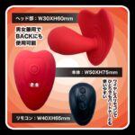 遠隔操作でクリトリスと中のGスポットの2点責めバイブ:大回転なかいき中毒