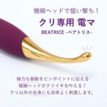 極細ヘッドでクリトリスや乳首などの性感帯をピンポイントに刺激バイブ:スヴァコム ベアトリス